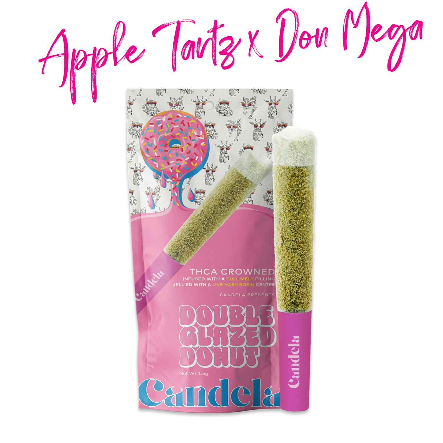 Apple Tartz x Don Mega | Double Glazed Donut Infused Joint | 1.5g