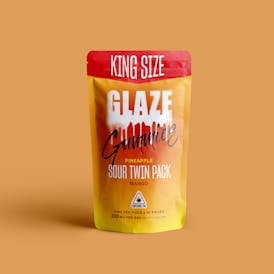 Glaze | Sour Twin Pack Pineapple + Mango Gummies | 200mg