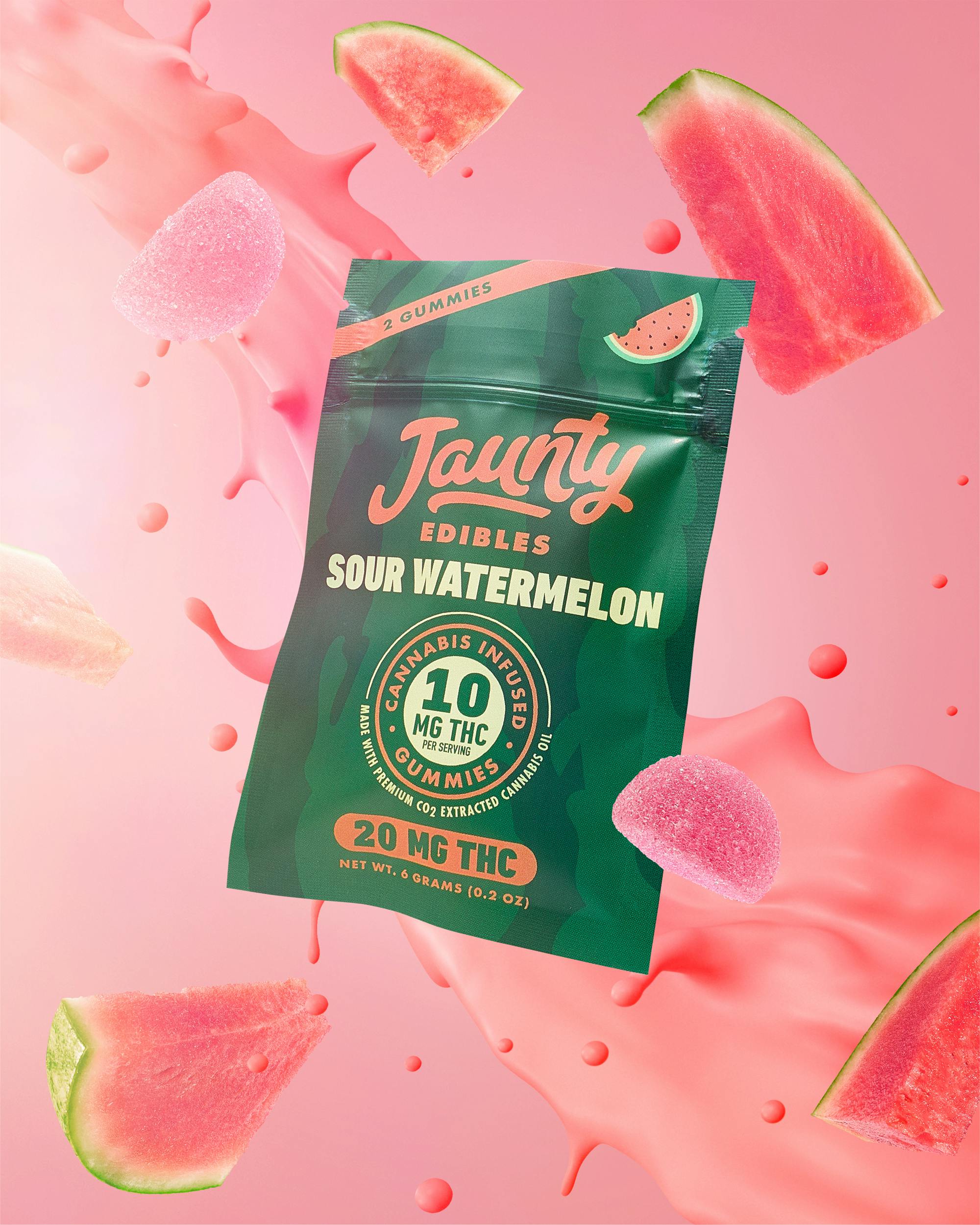Sour Watermelon Gummies | 20mg | 2pk