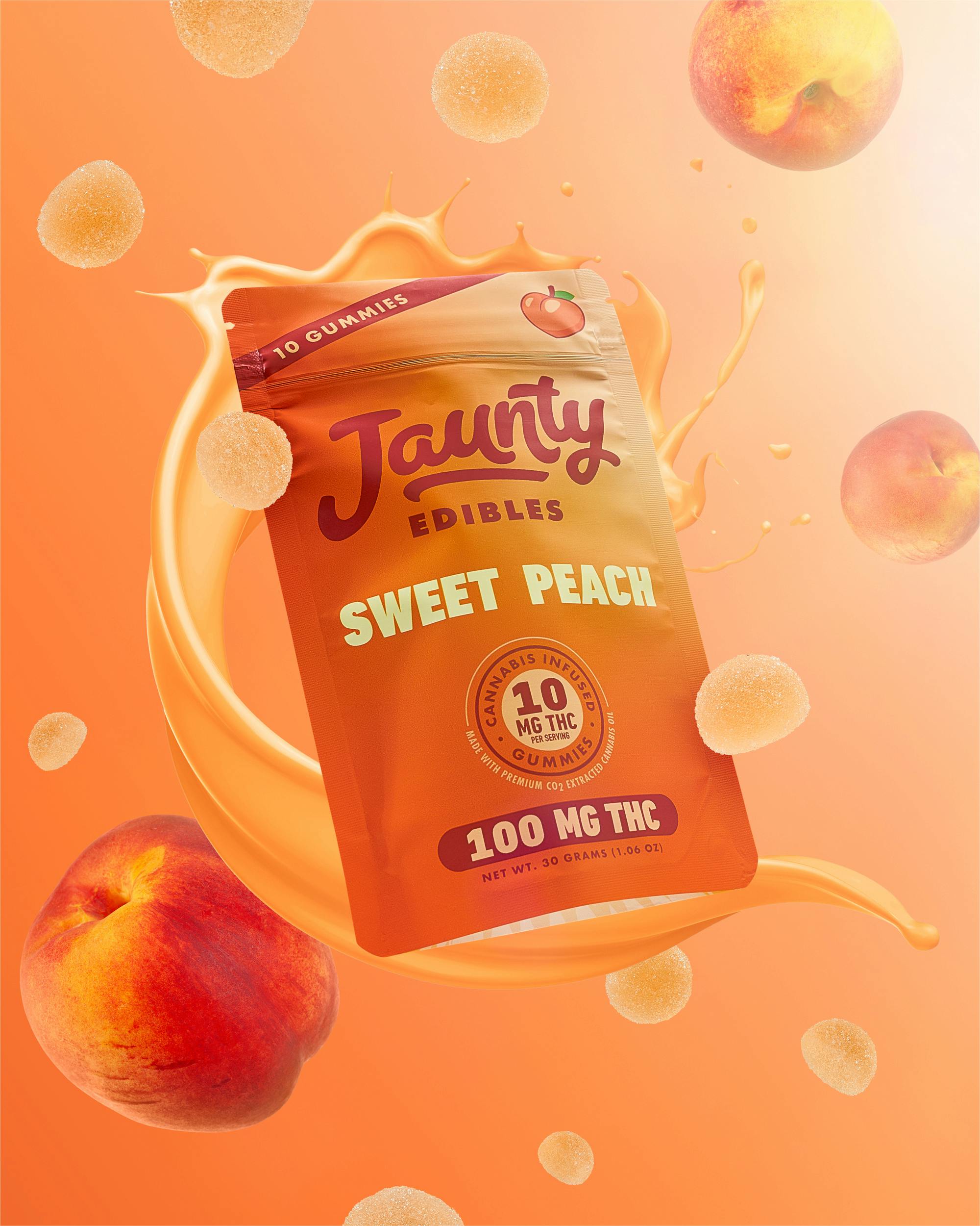 Sweet Peach Gummies | 100mg | 10pk