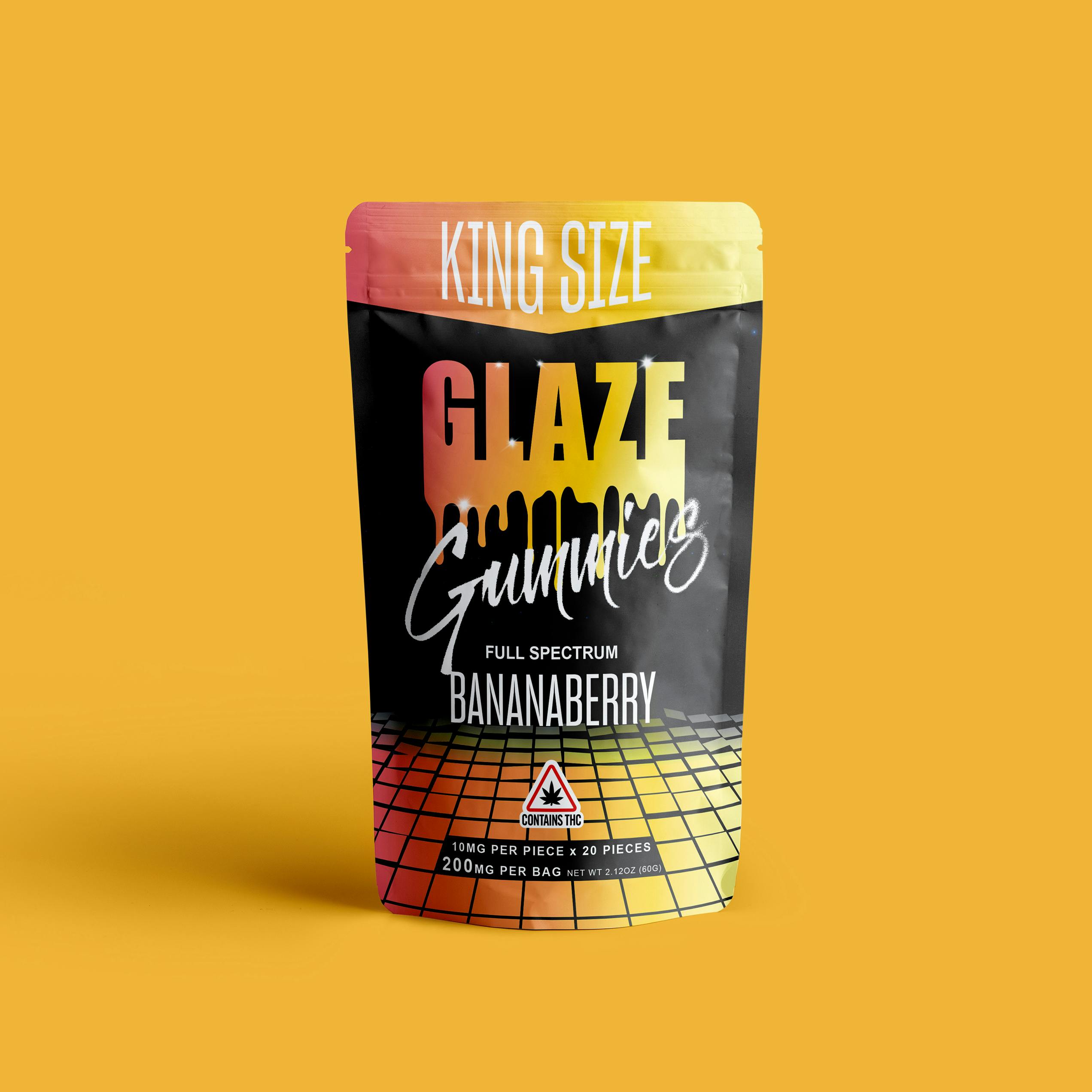 Glaze | Full Spectrum | Bananaberry Gummies | 200mg by Glaze