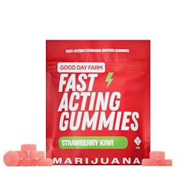 GDF: Fast-Acting Gummies | Strawberry Kiwi Punch | 100mg | 10pk