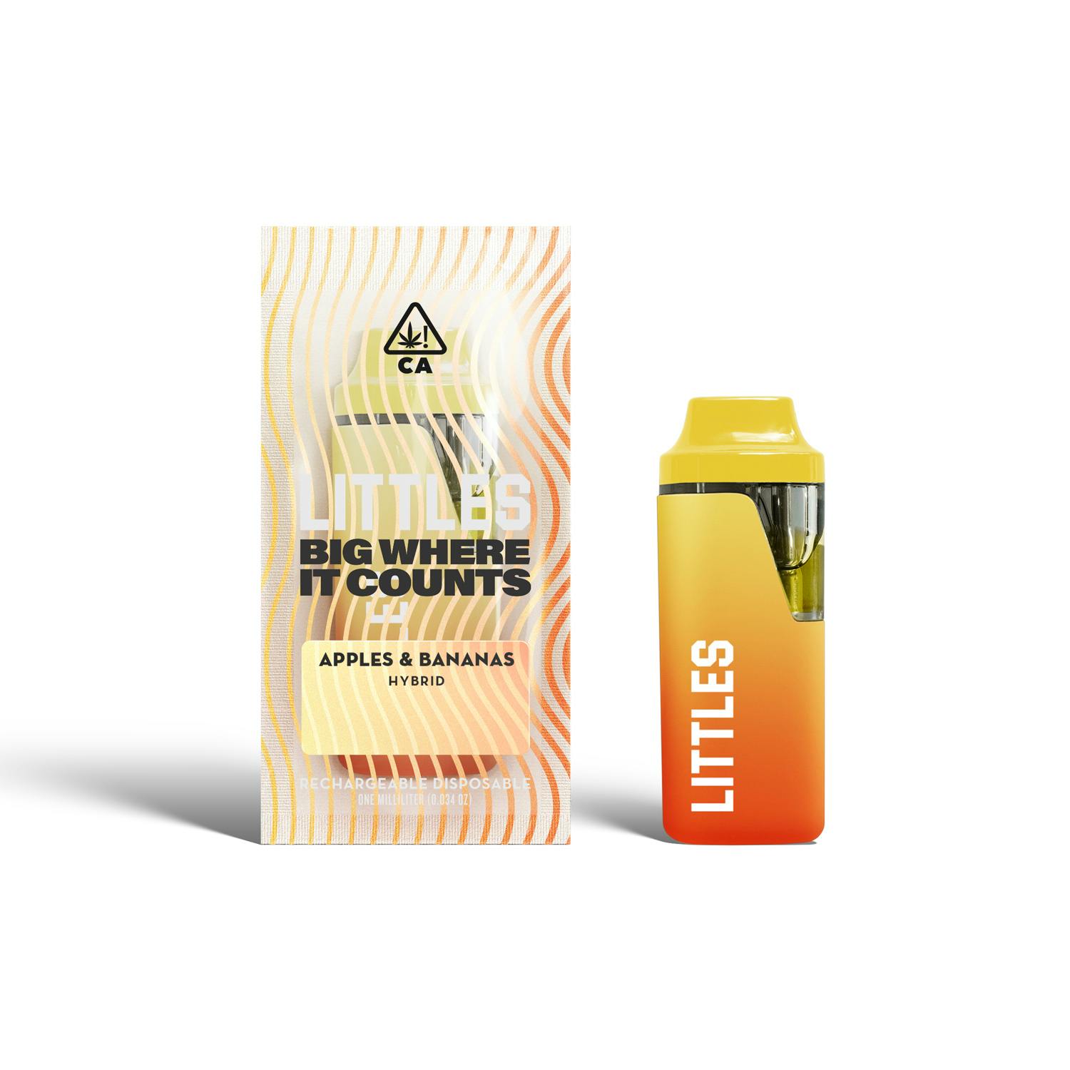 Apples & Bananas 1ml Rechargeable Disposable Vape Littles