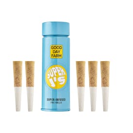 GDF: Infused Pre-Roll Pack | Lemon x OG Kush | Super J's | 0.5g | 5pk