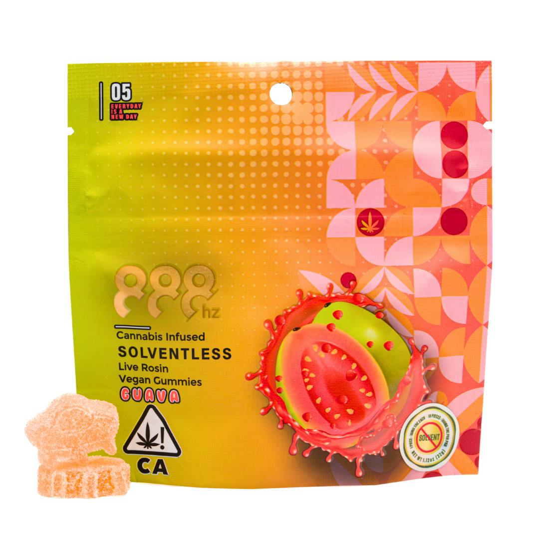 888hz Live Rosin Guava Gummies