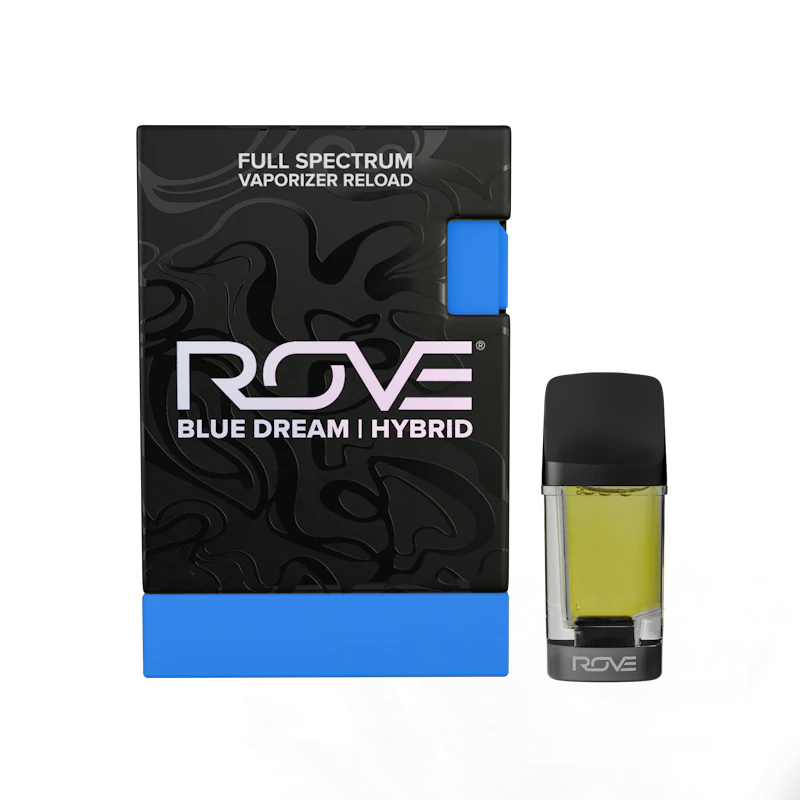 Rove Blue Dream · Melted Diamond Live Resin Vaporizer · .85g (Reload) NV, Cartridges