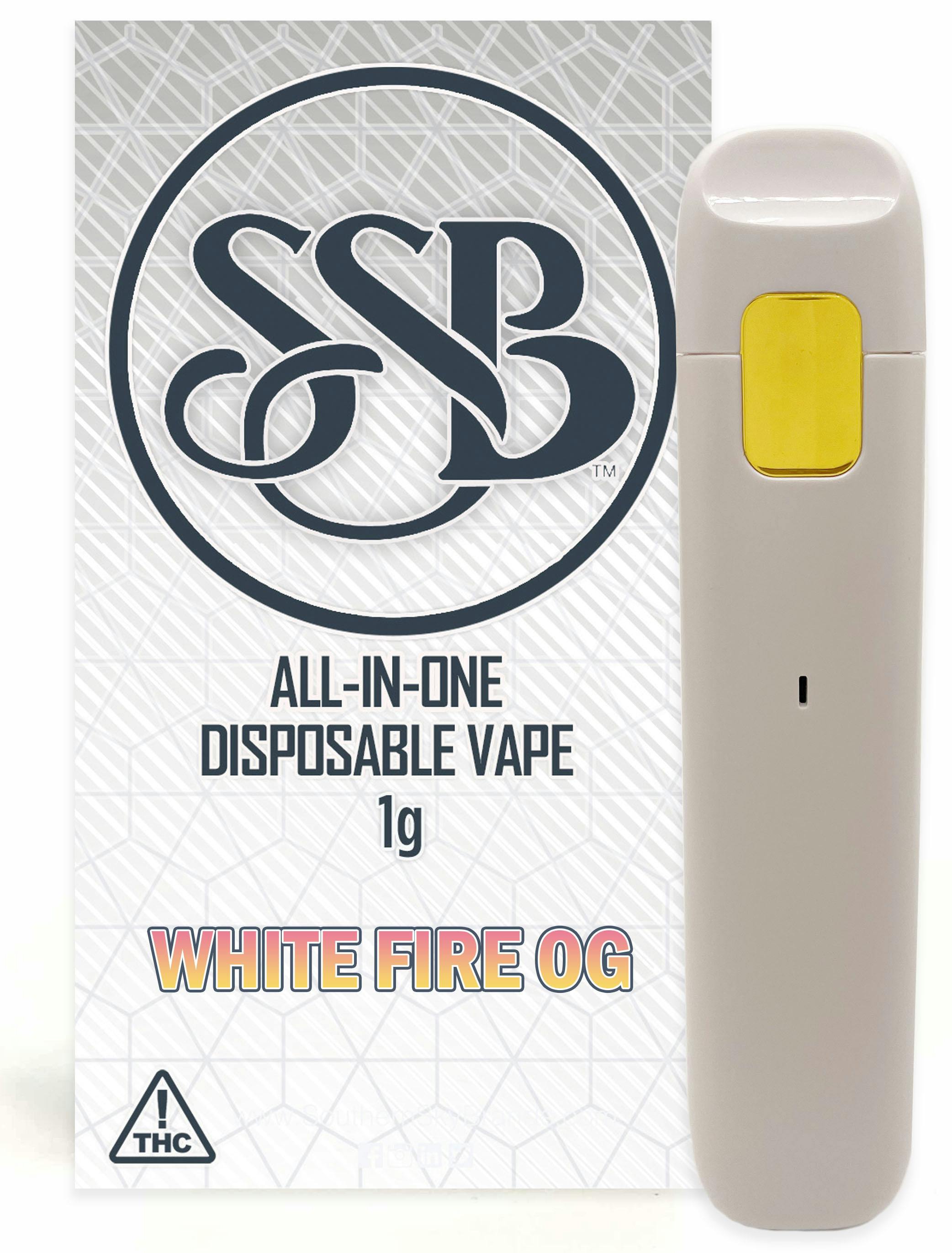 White Fire OG Disposable Vape - 1g - Southern Sky Brands