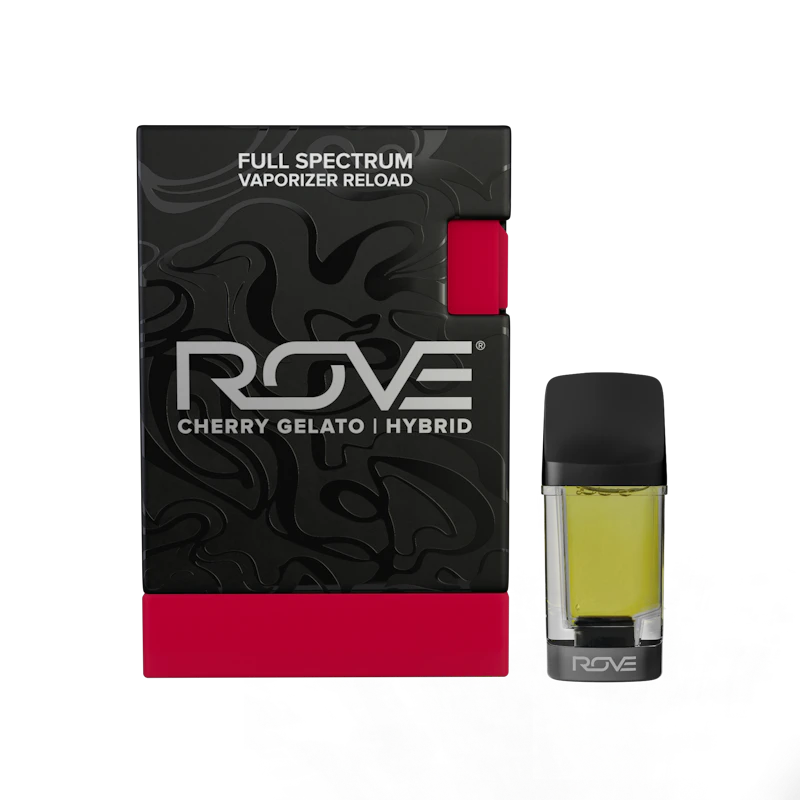 Rove Cherry Gelato · Melted Diamond Live Resin Vaporizer · .85g (Reload) NV, Cartridges