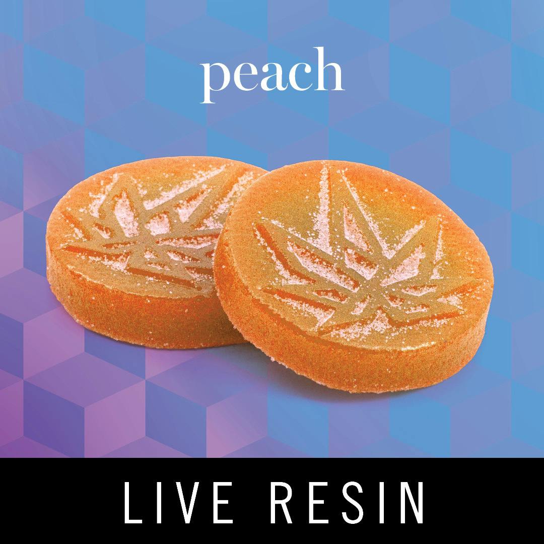 Peach Live Resin Gummies (4 Pack) - 200mg by Levitate
