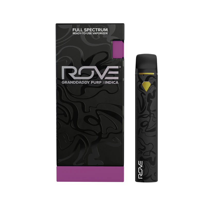 Rove Granddaddy Purp · Melted Diamond Live Resin Vape · .85g (Ready-To-Use), Disposables