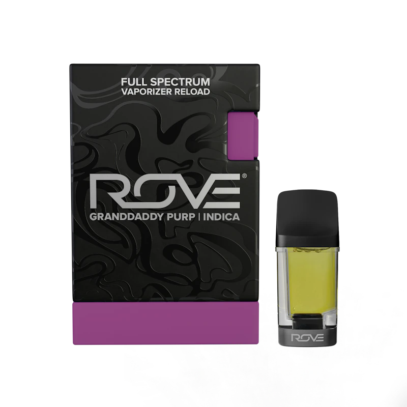 Rove Granddaddy Purp · Melted Diamond Live Resin Vaporizer · .85g (Reload) NV, Cartridges