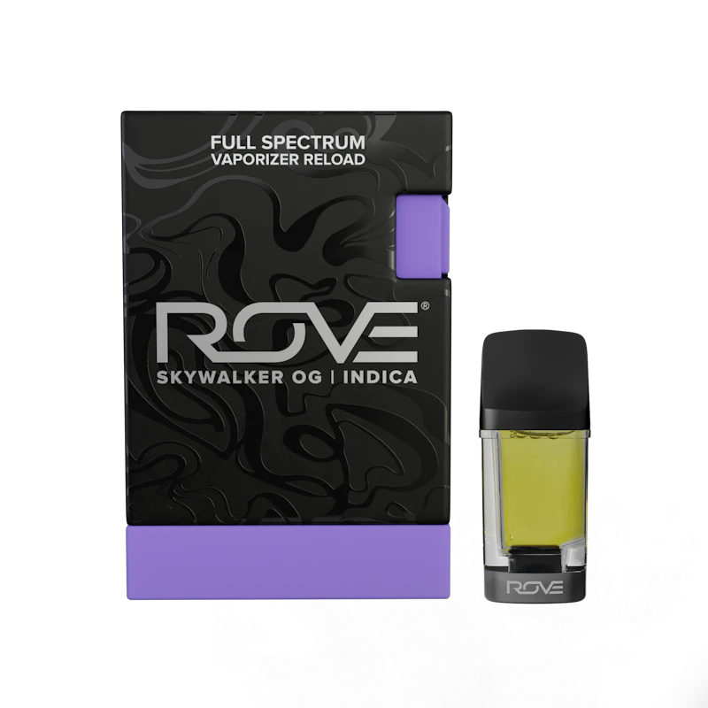 Rove Skywalker OG · Melted Diamond Live Resin Vaporizer · .85g (Reload) NV, Cartridges