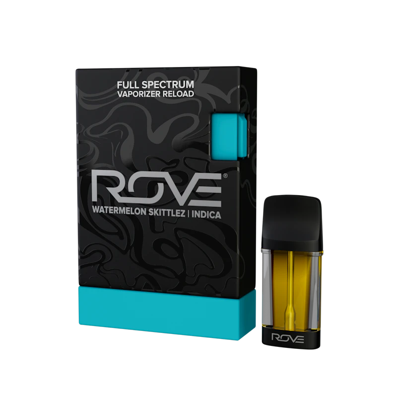 Rove Watermelon Zkittlez · Melted Diamond Live Resin Vape · .85g (Reload) NV, Cartridges