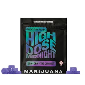 GDF: Multi-Dose Gummies | Midnight 20:10:5 THC:CBN:CBD | 10pk