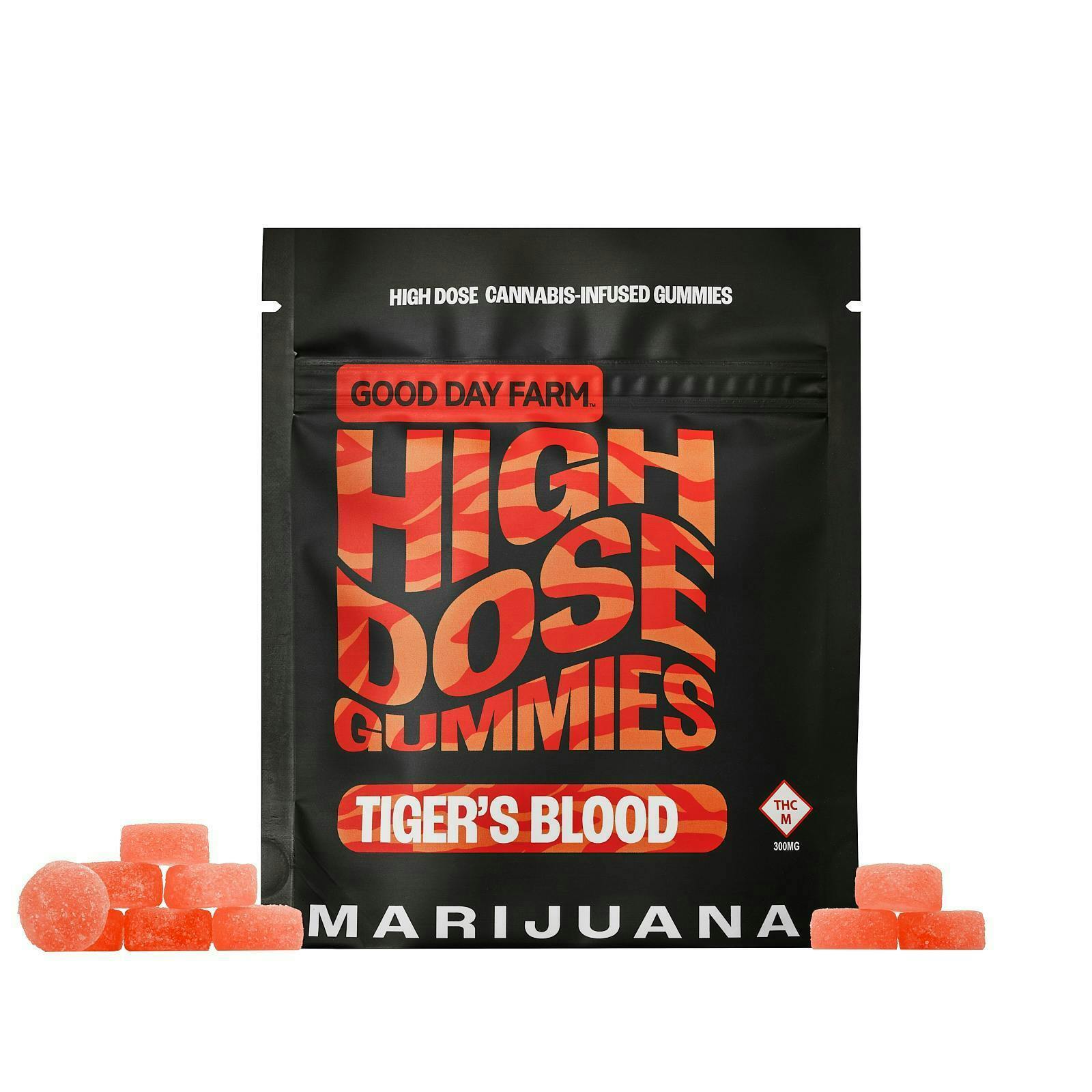 GDF: Multi-Dose Gummies | Tiger's Blood | 300mg | 10pk by Good Day Farm