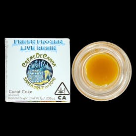 Creme De Canna - Fresh Frozen Live Resin - Diamond Sugar - Carat Cake - 1g