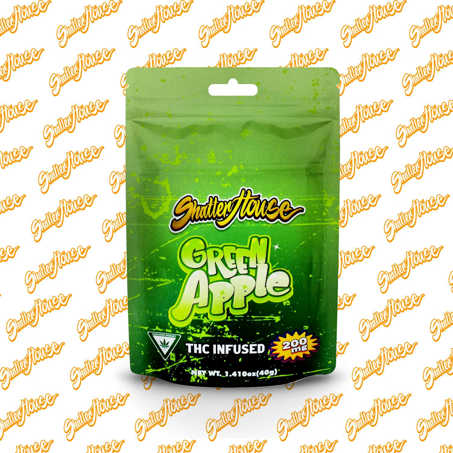 SHATTER HOUSE | Green Apple 200mg Gummies