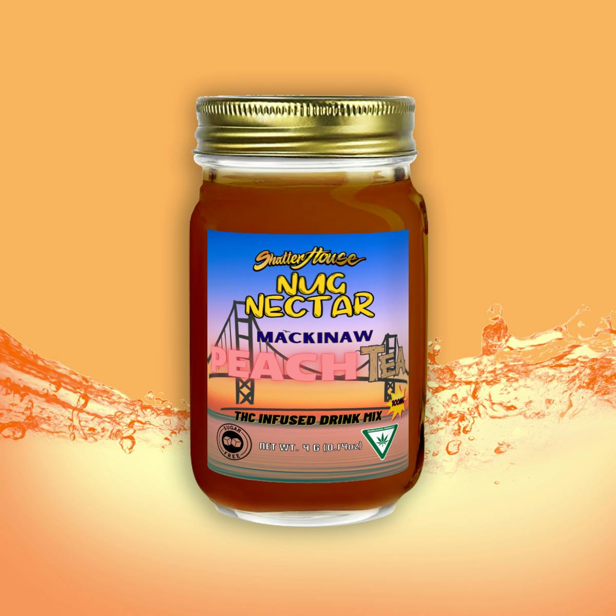 SHATTER HOUSE | Mackinaw Peach Tea Nug Nectar