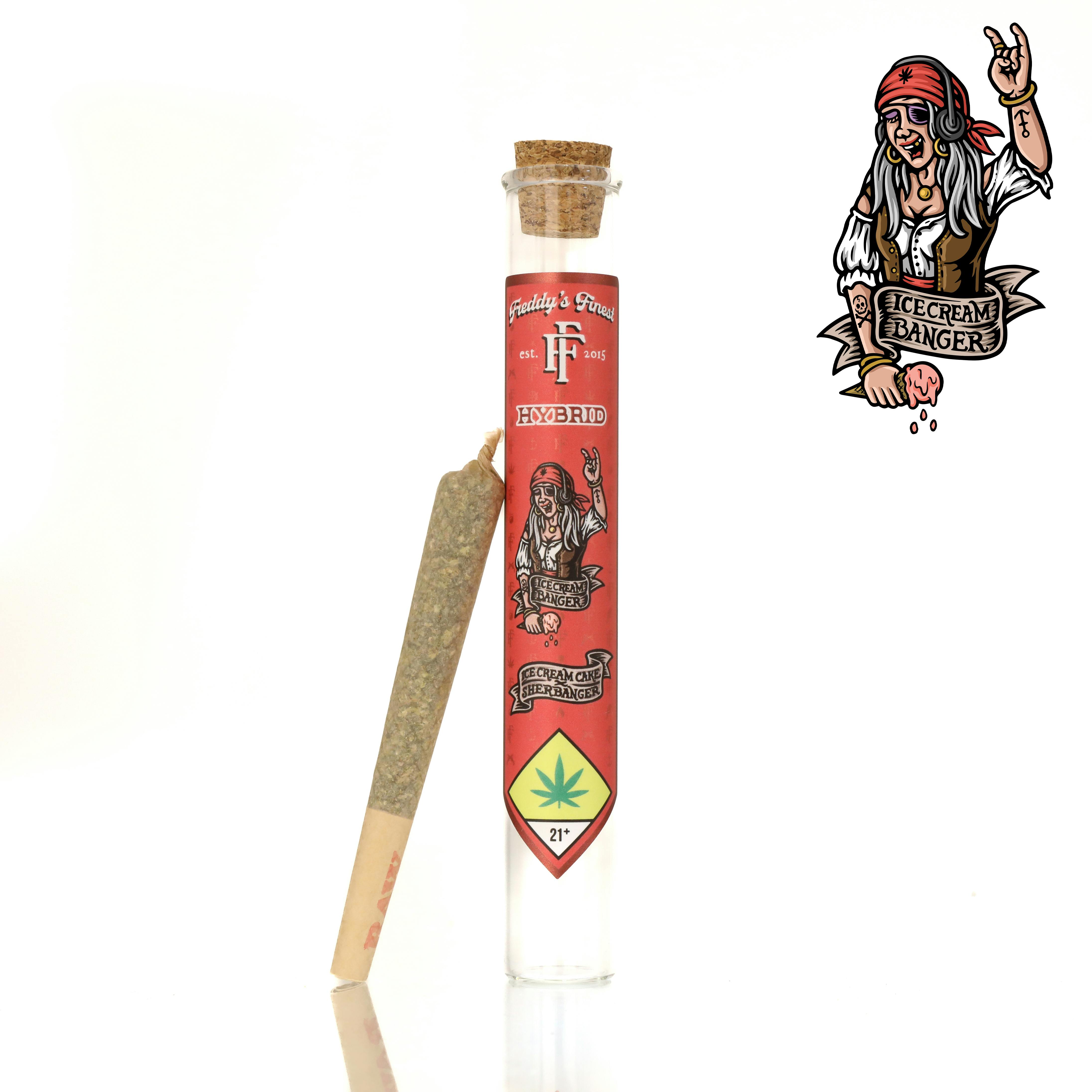 Freddy's Fuego Ice Cream Banger Freddy's Finest PreRoll 1g Weedmaps