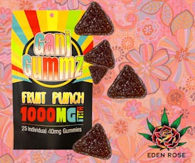 1000MG Ganj Gummz - Fruit Punch