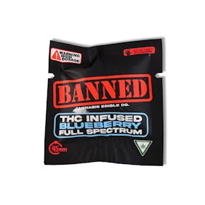 Banned - BLUEBERRY SINGLE GUMMY - 200MG