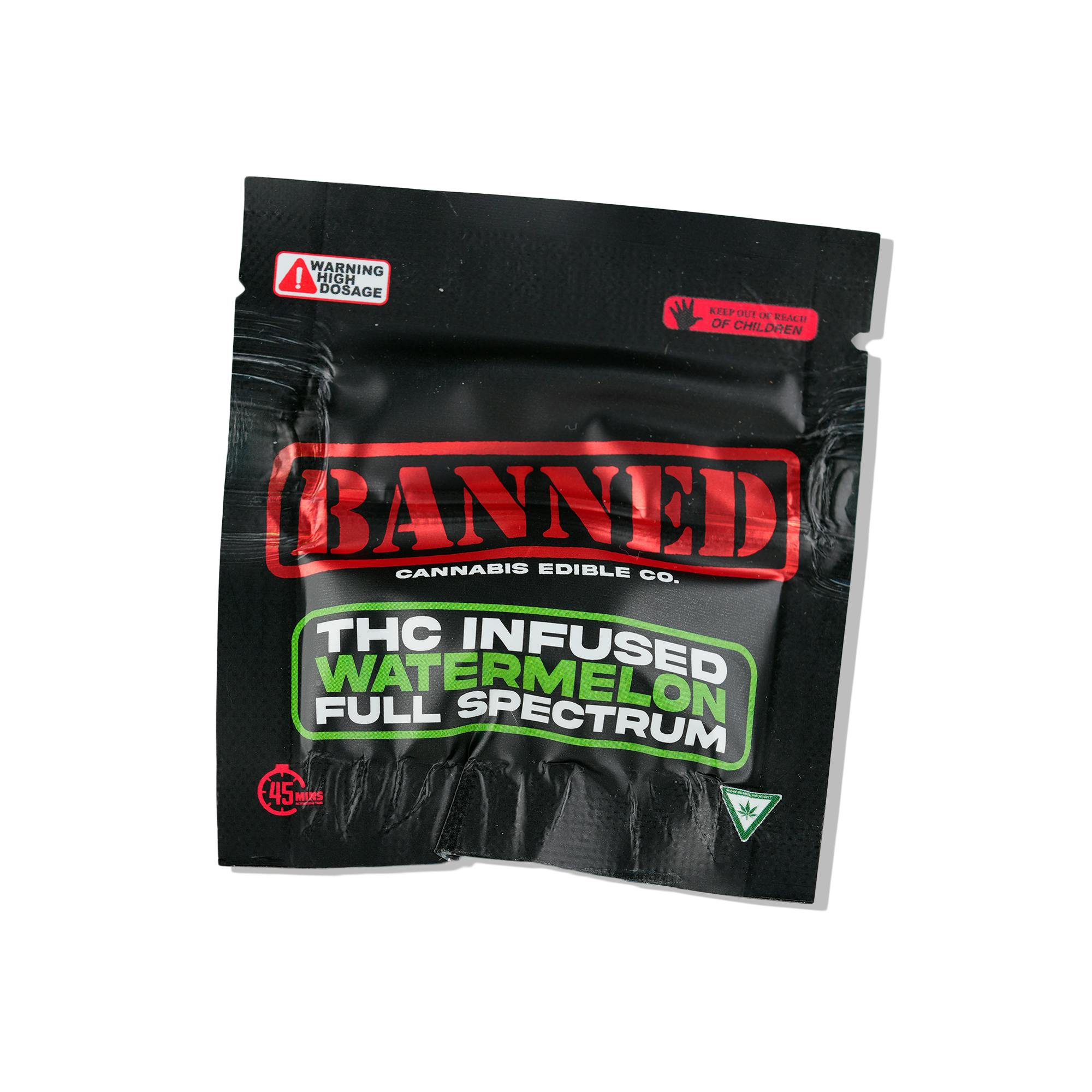 WATERMELON SINGLE GUMMY 200MG Banned Edible Co