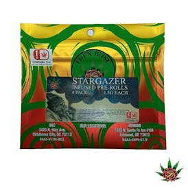 Eden Rose Stargazer Infused Pre-Roll 4 pack - 8g