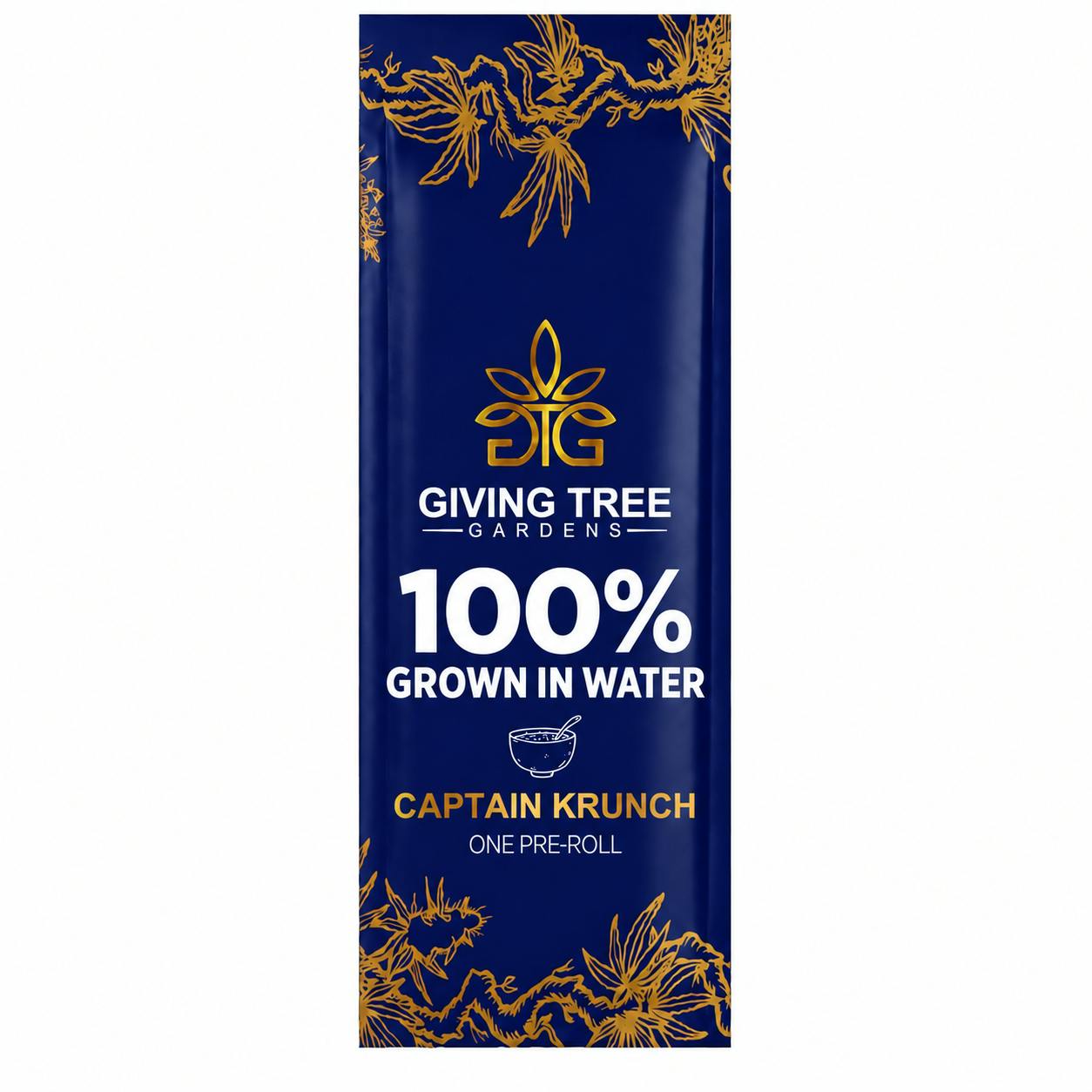 Captain Krunch – 1G Pre-Roll | 100% WATER GROWN • TRUE HYDRO by Giving Tree Gardens