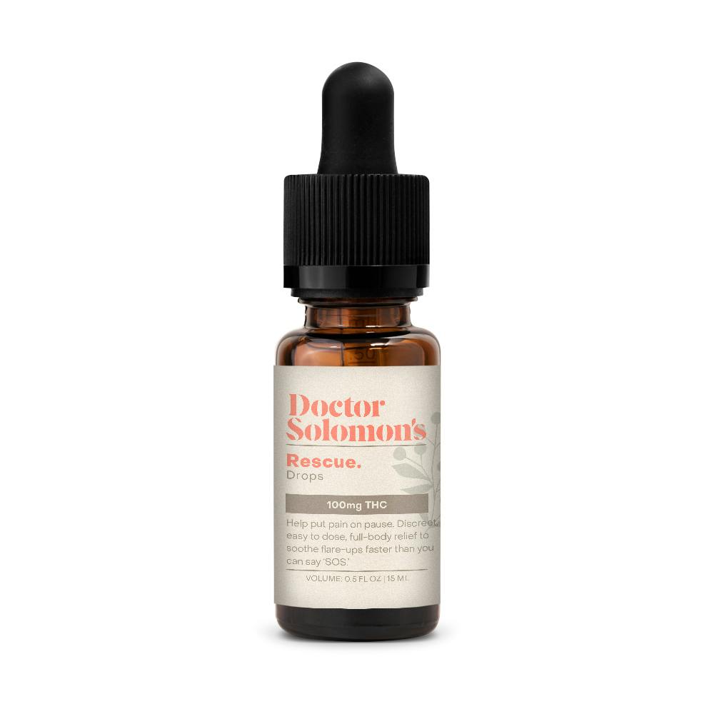 Doctor Solomon's | Rescue Drops - THC Rich | (15mL) | 100mg THC