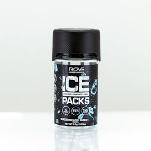 ROVE - 2.5g ROVE Ice Packs Rosin, Diamond, Hash Infused 5pk Prerolls - Watermelon Burst 44%