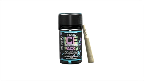 Rove Watermelon Burst · Infused Ice Packs (Rosin, Hash, and Diamonds) · 5x 0.5g, Infused Pre-Rolls