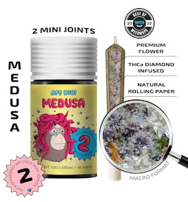 Medusa (Sativa Dominant) — 2 Mini joints infused (1g | 0.5g each)