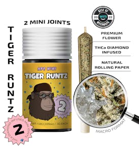 Tiger Runtz (Hybrid) — 2 Mini joints infused (1g | 0.5g each)