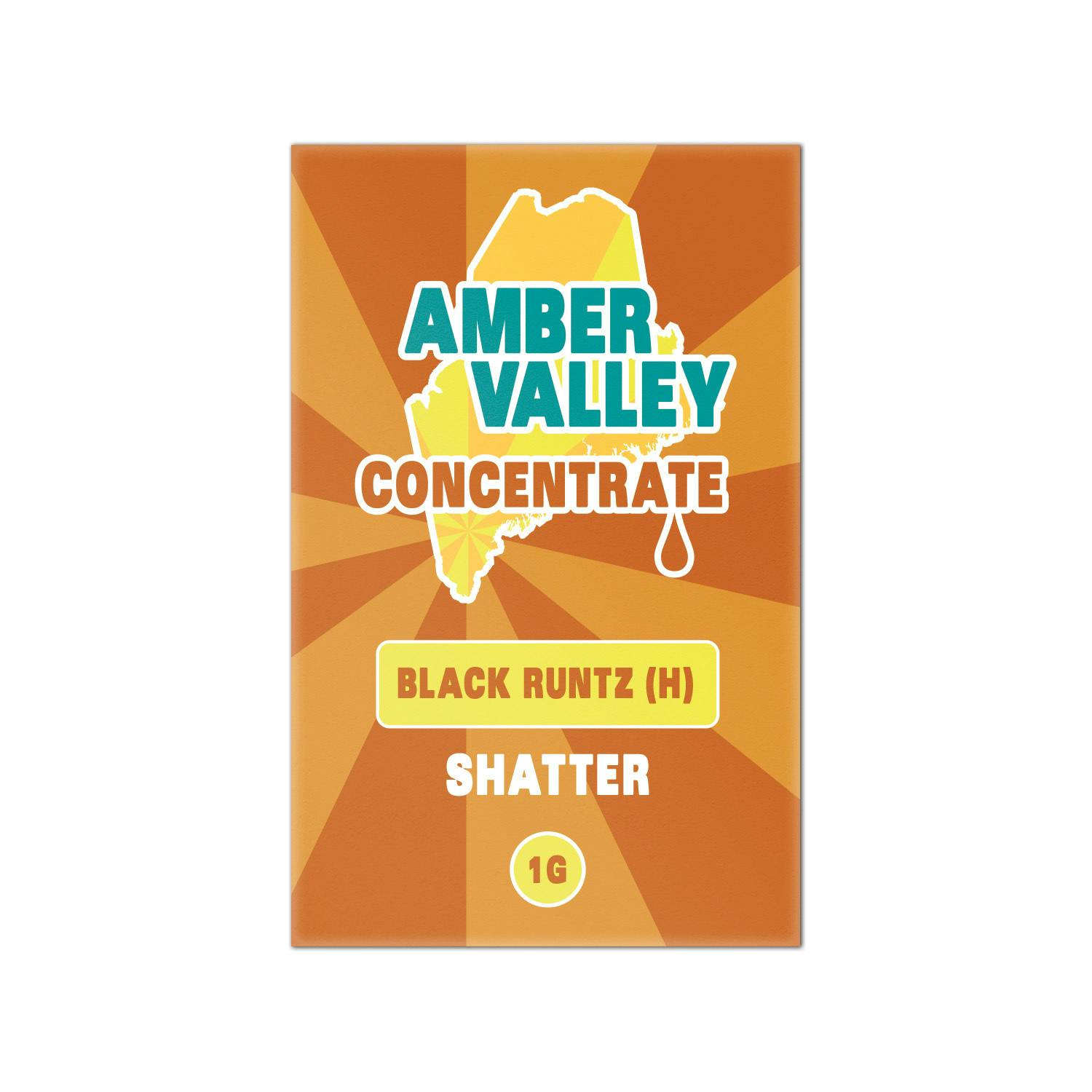 Amber Valley Amber Valley 1G Concentrate Black Runtz (Shatter) Weedmaps