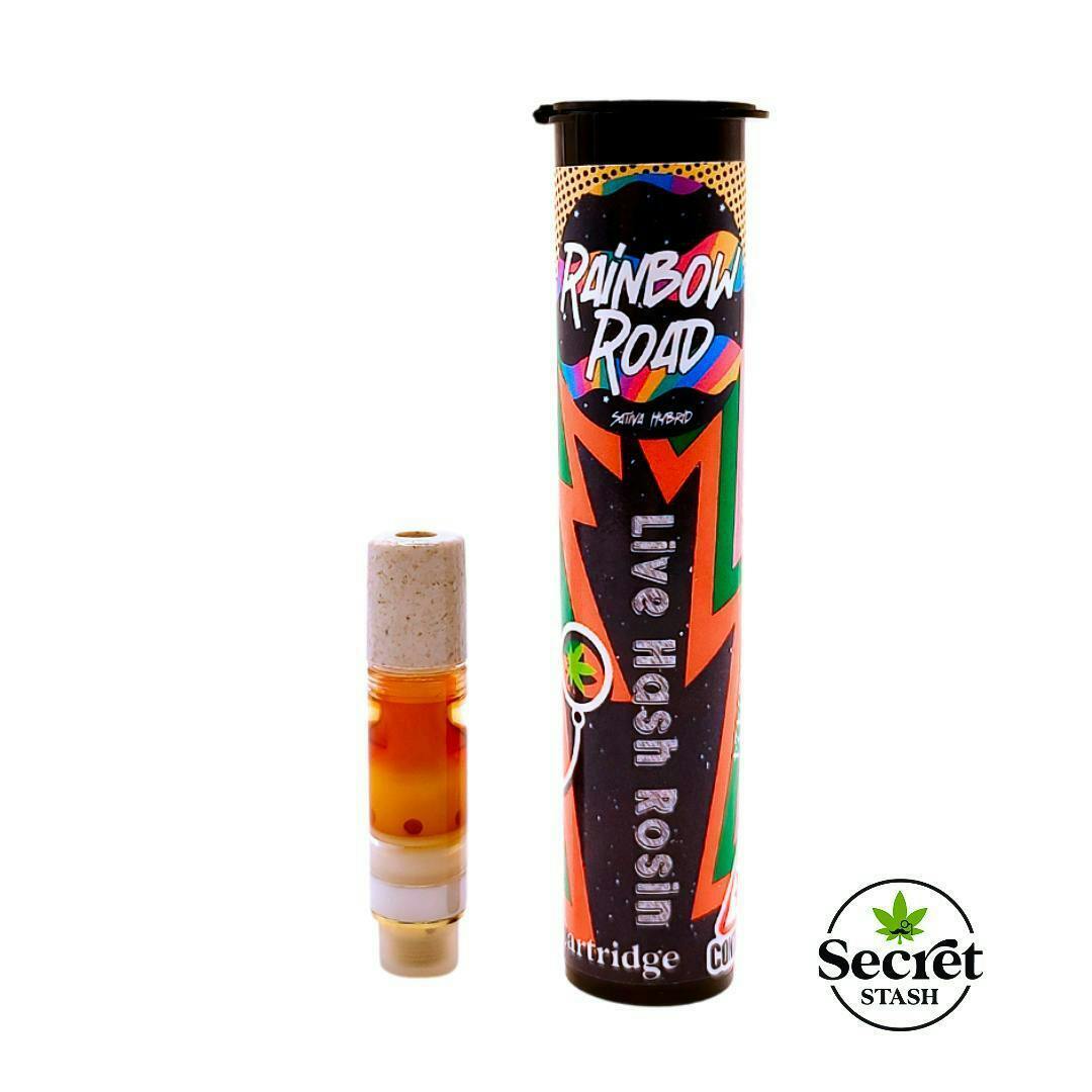 Secret Stash | Live Rosin Cart | Rainbow Road | .5g by Secret Stash