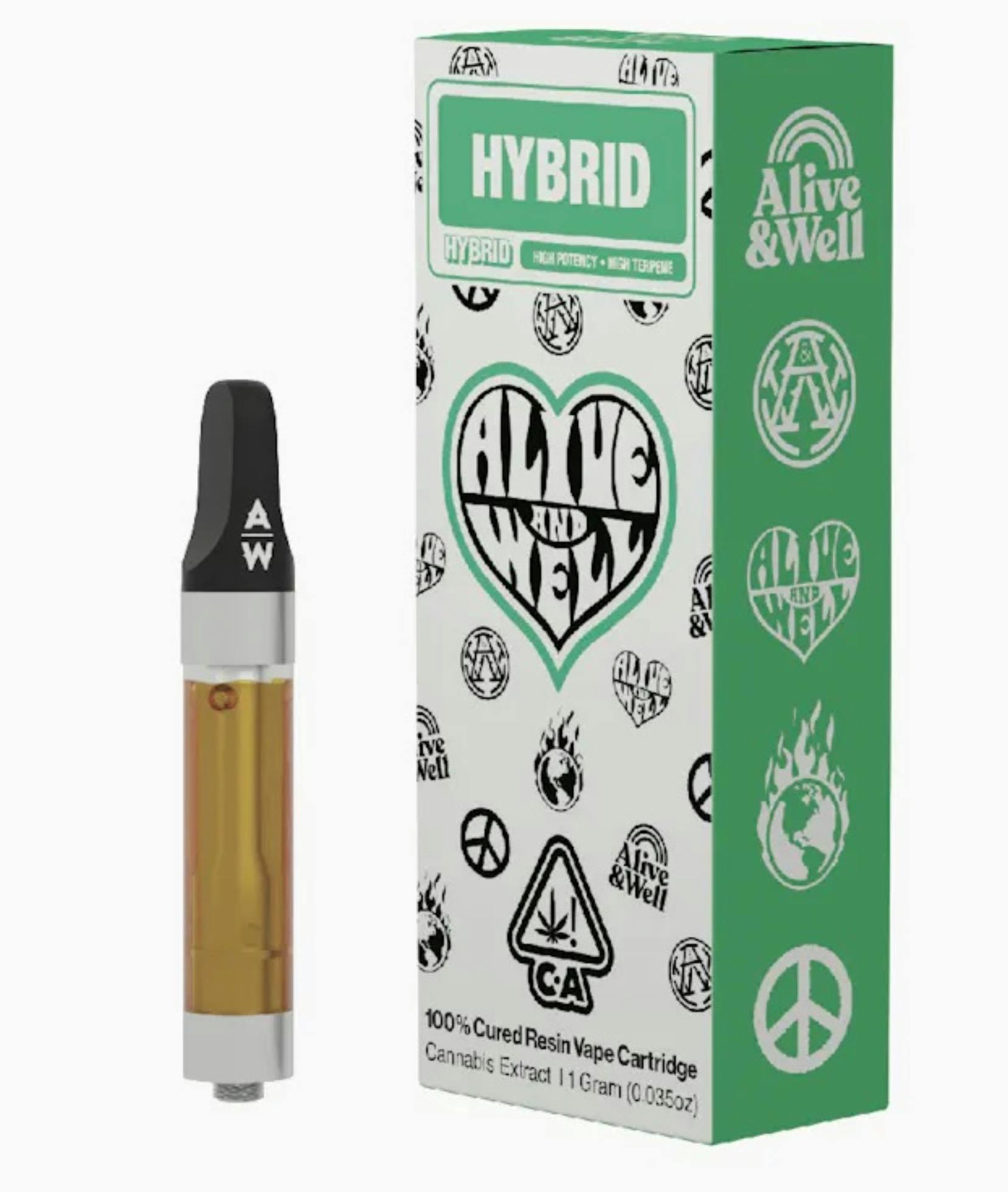 Amaretto Mintz - 100% Cured Resin Vape Cartridge - 1g - Alive & Well