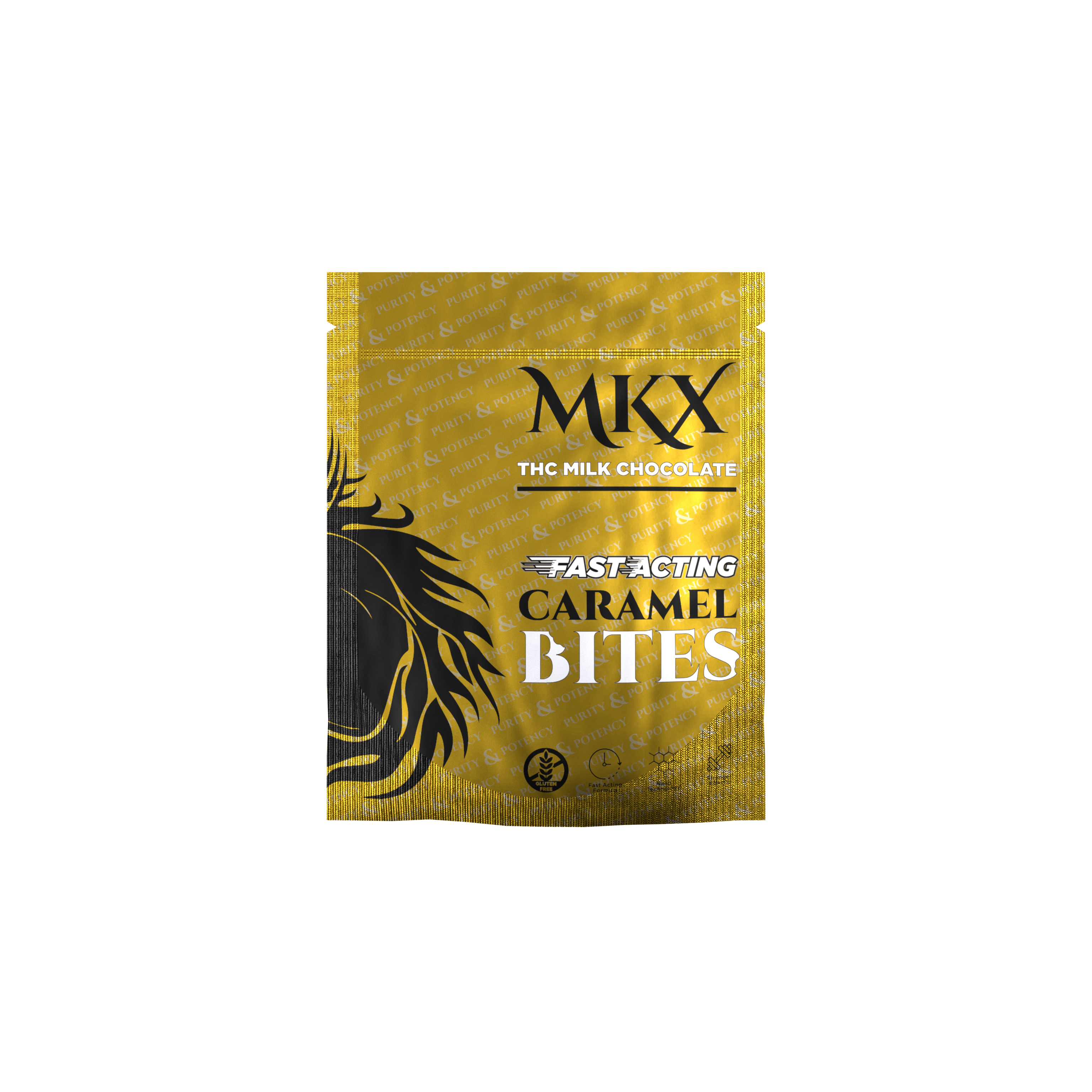 8 AU - MKX Chocolate Bites - 200MG - Milk Chocolate Caramel by MKX Oil Co