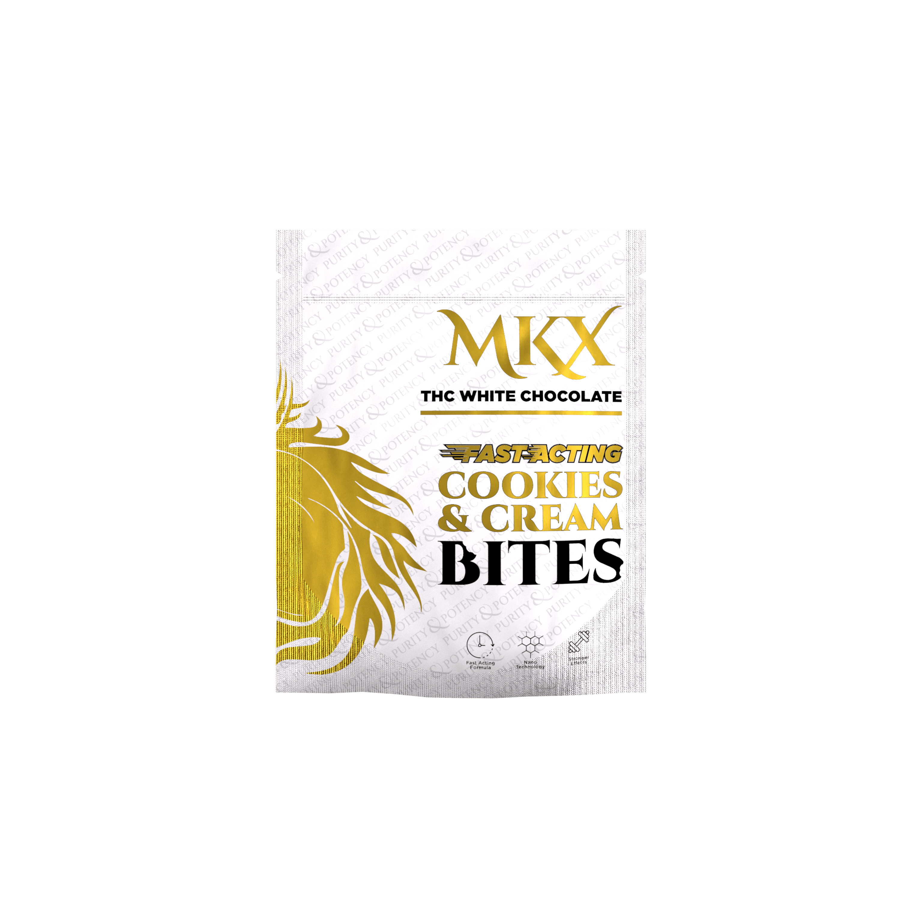 8 AU - MKX Chocolate Bites - 200MG - White Chocolate Cookies and Cream by MKX Oil Co