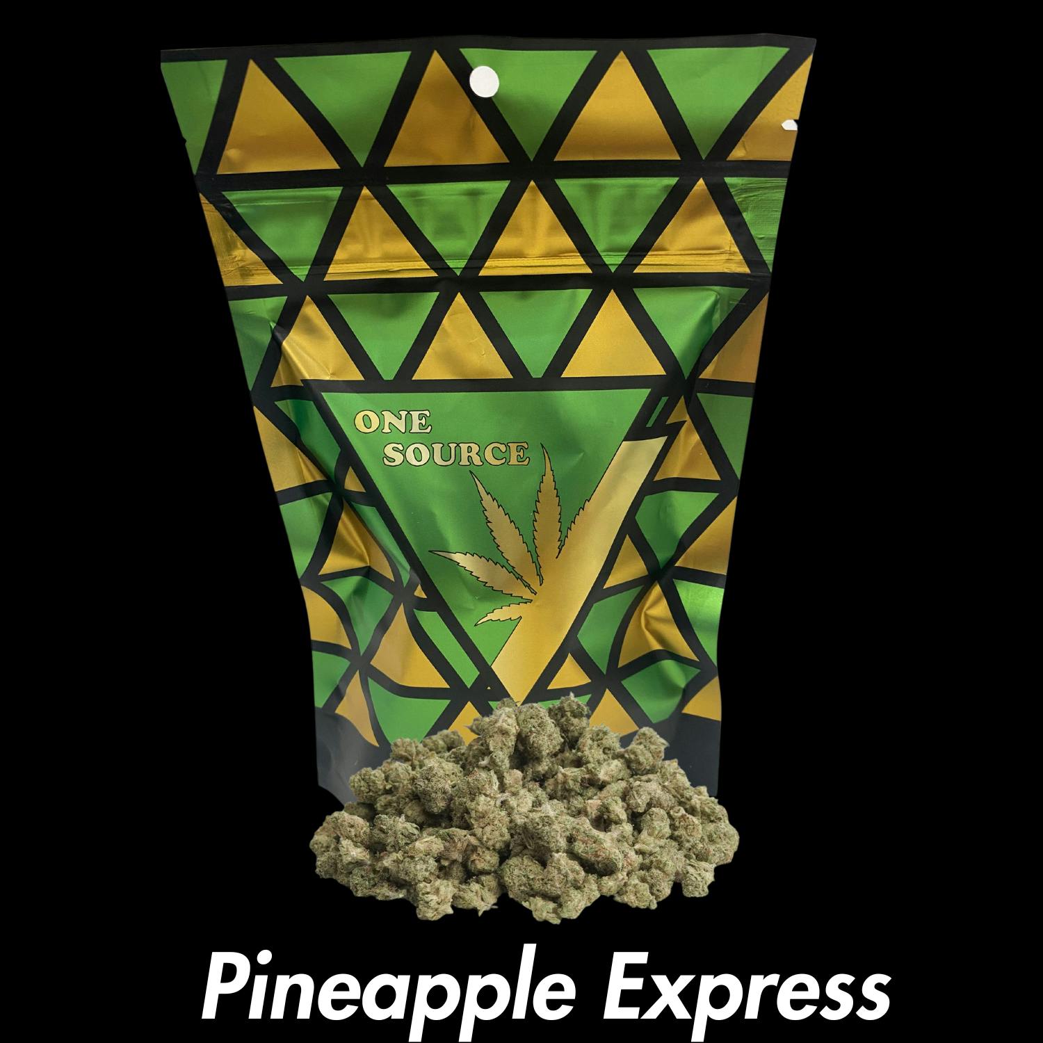 PINEAPPLE EXPRESS – 14 GRAM GRINDER READY BUDS PACKAGE by One Source Products