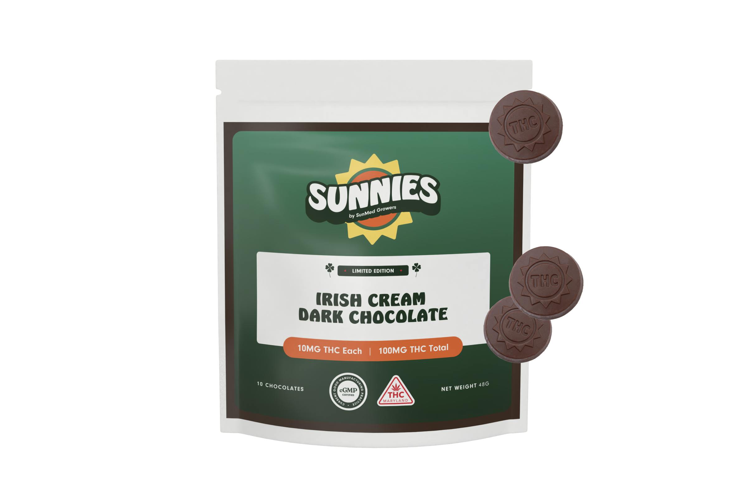 Irish Cream Dark Chocolate 100mg