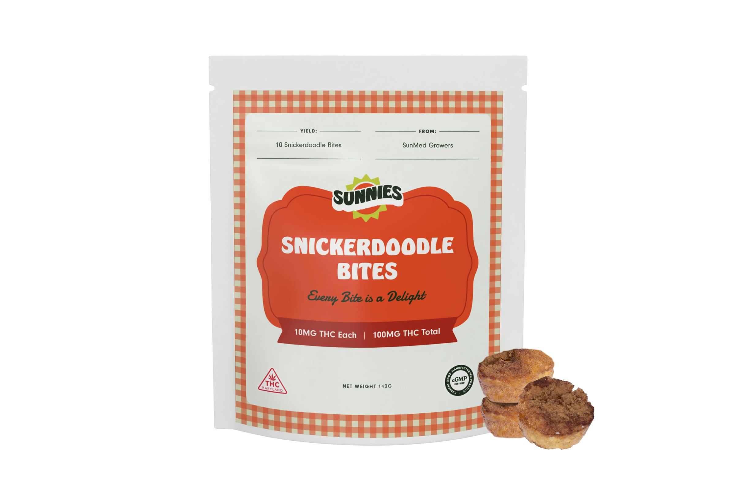 Snickerdoodle Bites 100mg at Stoked Dispensary