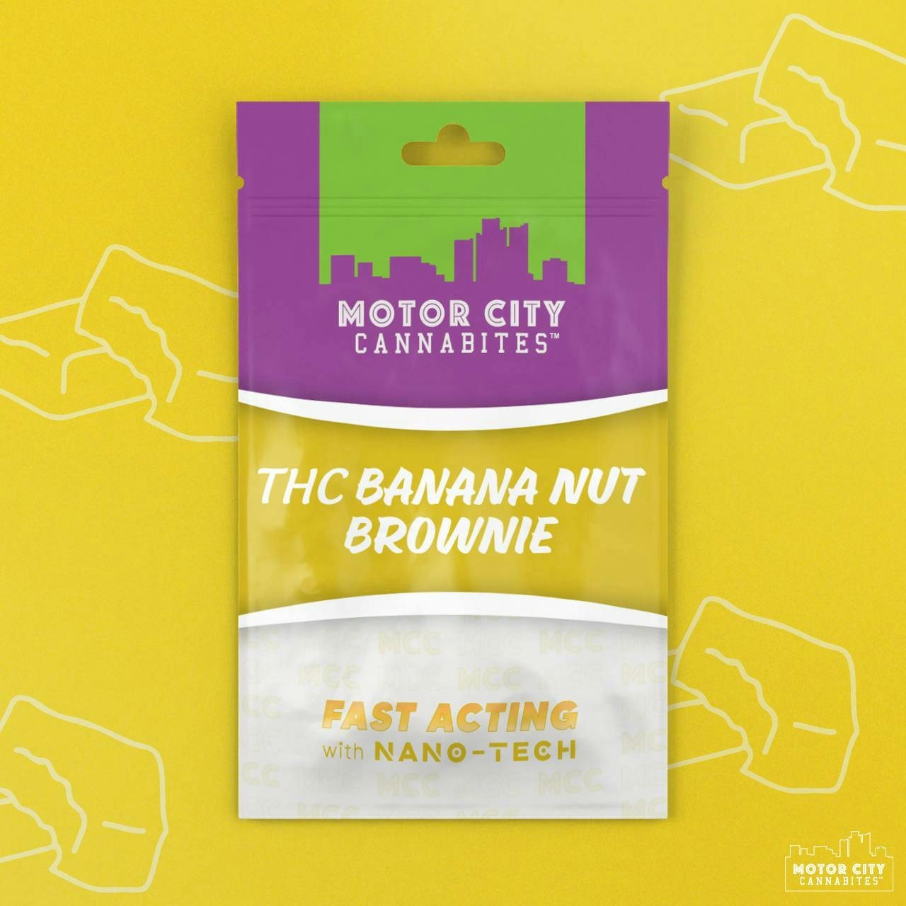 THC Banana Nut Brownie by Motor City Cannabites