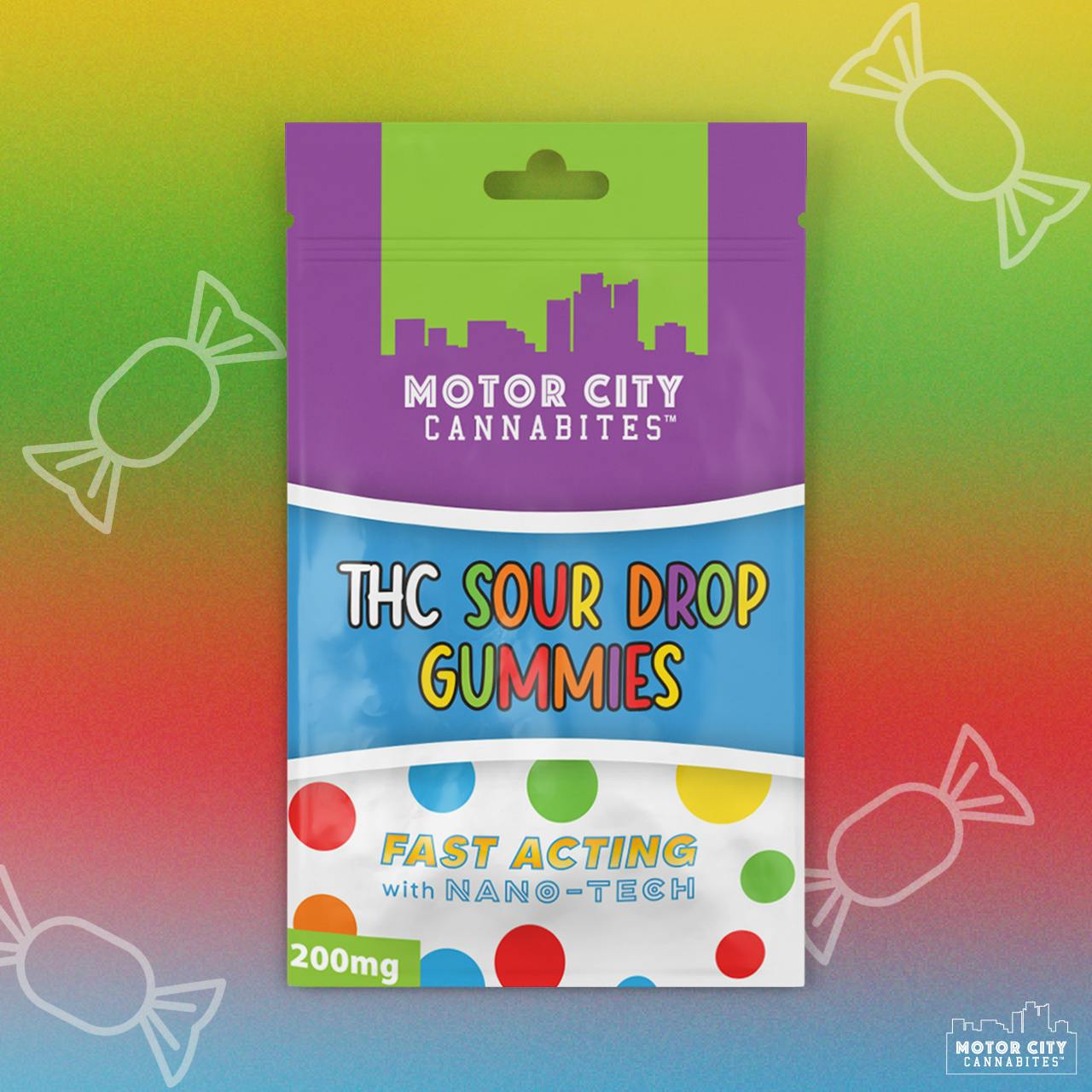 Motor City Cannabites Sour Drops(20 pieces) Weedmaps