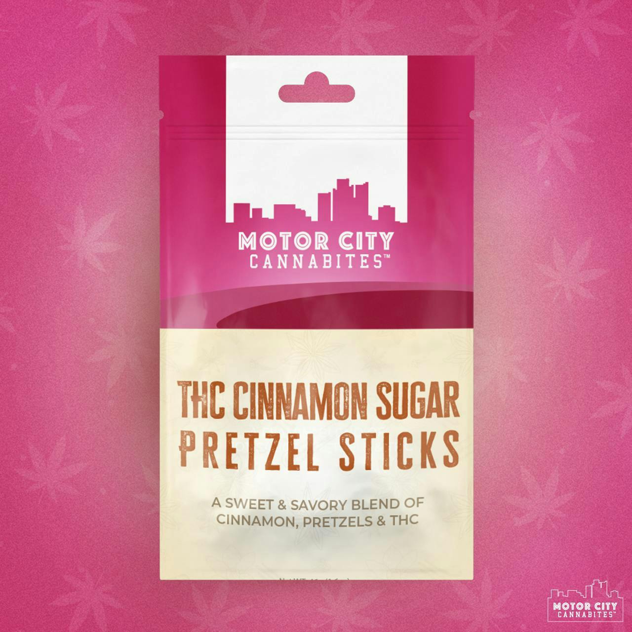 THC Cinnamon Sugar Pretzel Sticks by Motor City Cannabites