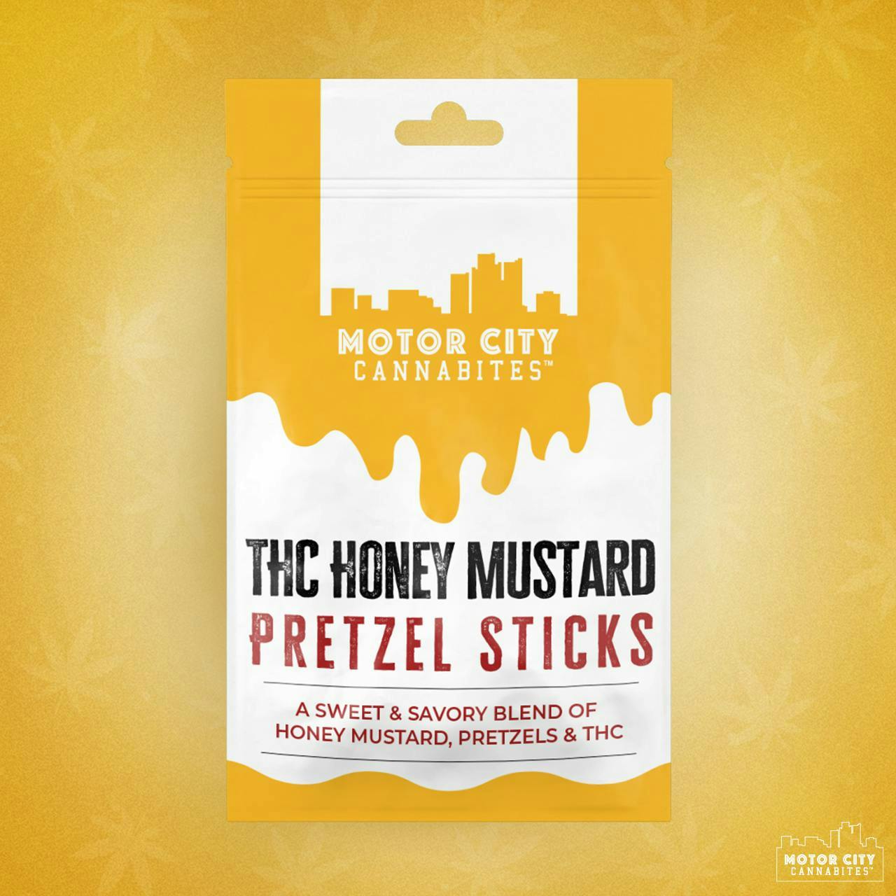 THC Honey Mustard Pretzel Sticks by Motor City Cannabites