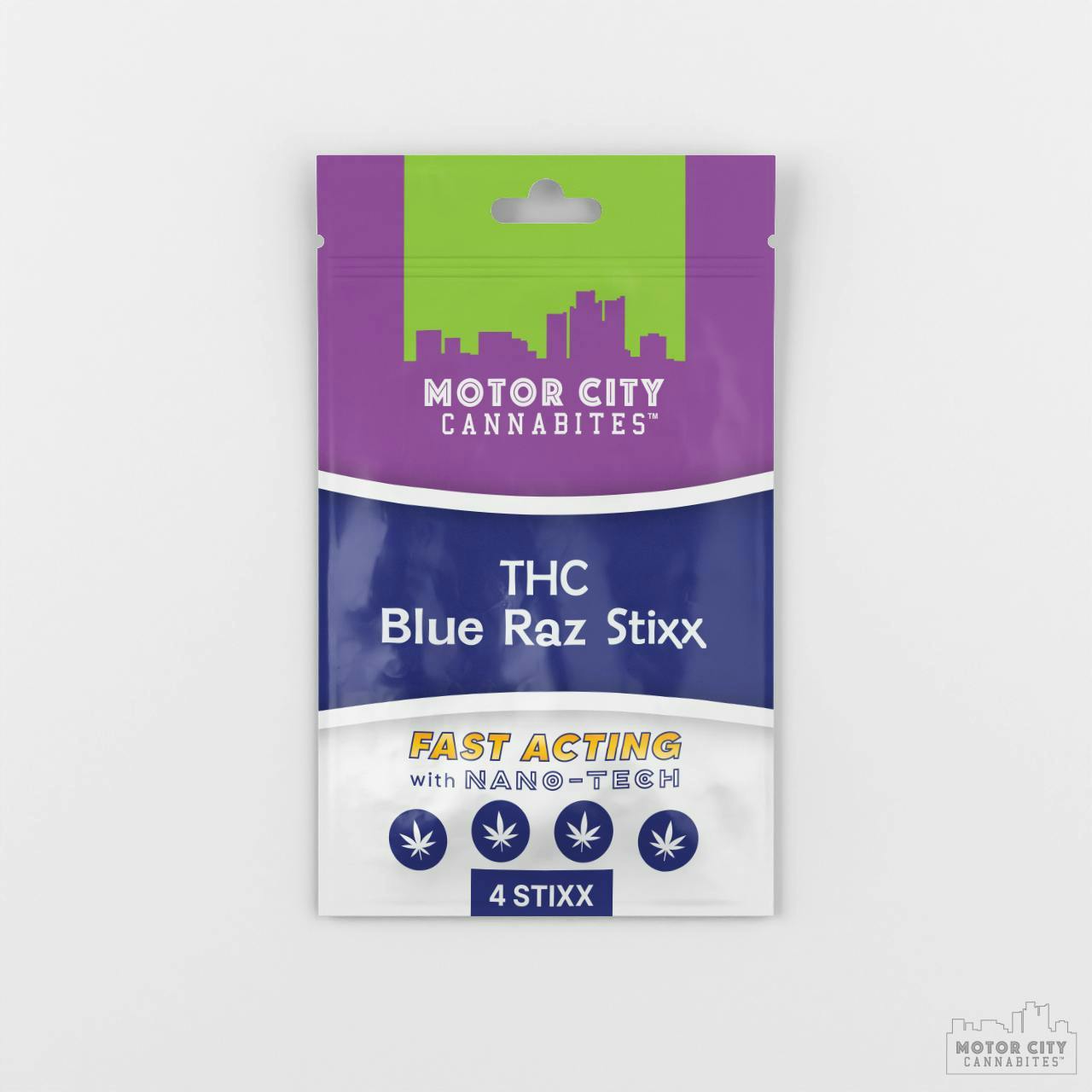 THC Blue Razz Stixx | Edible | 50mg | 4pk