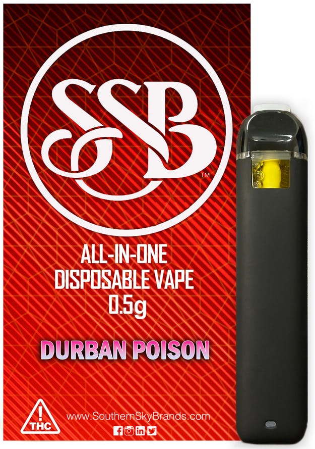 Durban Poison Disposable Vape - 0.5g