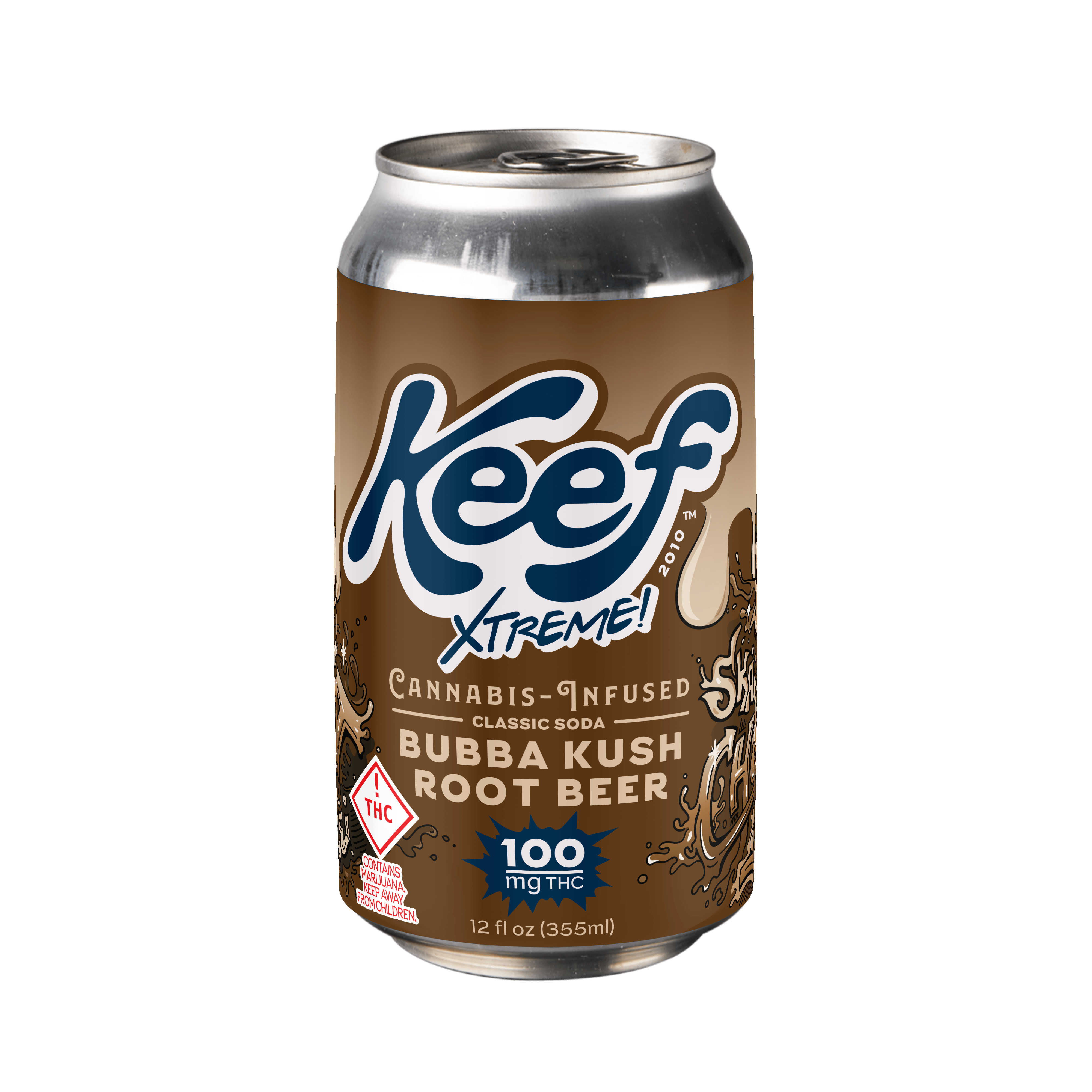 Keef Classic Soda Xtreme Bubba Kush Root Beer | 100mg