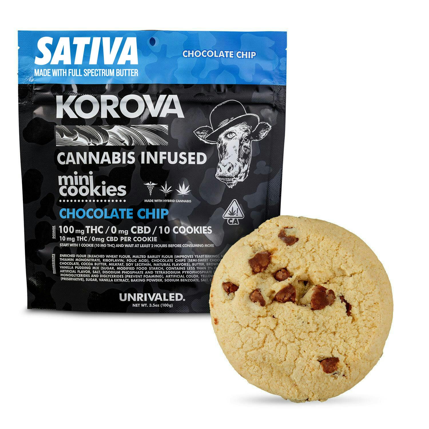 Sativa Chocolate Chip Mini Cookies