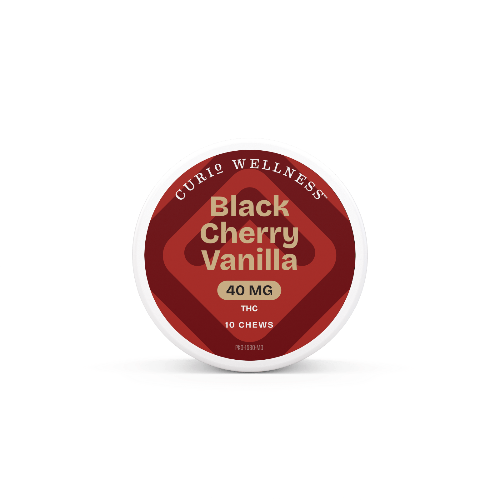 Black Cherry Vanilla Chews | 400mg | 10ct | 40mg/ea by Curio Wellness - Missouri
